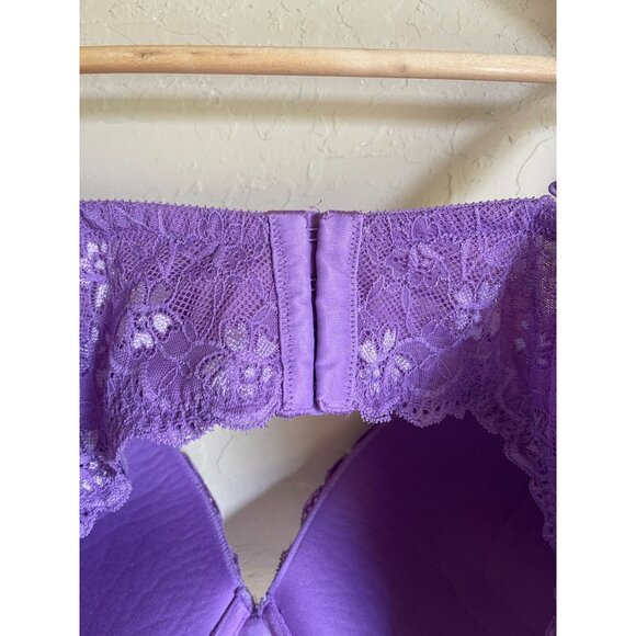 TORRID 44DDD Purple Push Up Plunge Lace Underwire Bra - Picture 7 of 7